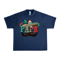 Navy Mexican Papa Urban Heavy Tee - texasbilliewilder