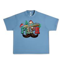 Pebble Blue Mexican Papa Urban Heavy Tee - texasbilliewilder