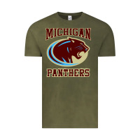 Vintage Olive The Panthers Vintage Tee - linhVisuals