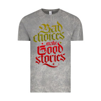 Cloud Rock bad choices make good stories Vintage Tee - linhVisuals