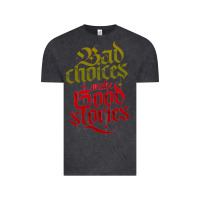 Vintage Black bad choices make good stories Vintage Tee - linhVisuals