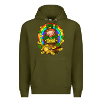 Army Green Dwarf Cauldron St. Patricks Premium Hoodie - BundleAndBundleShop