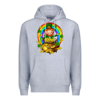 Heather Grey Dwarf Cauldron St. Patricks Premium Hoodie - BundleAndBundleShop