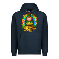 Navy Dwarf Cauldron St. Patricks Premium Hoodie - BundleAndBundleShop