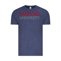 Vintage Denim Radford University Wordmark Vintage Tee - linhVisuals
