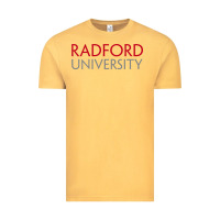 Vintage Mustard Radford University Wordmark Vintage Tee - linhVisuals