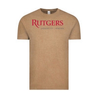 Vintage Coffee Rutgers University Newark Logotype Vintage Tee - linhVisuals