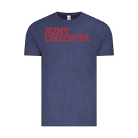 Vintage Denim Suny Oneonta Wordmark Vintage Tee - linhVisuals