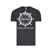 Vintage Black s.s. minnow tour Vintage Tee - linhVisuals