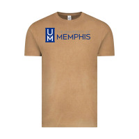 Vintage Camel University Of Memphis Wordmark Vintage Tee - linhVisuals