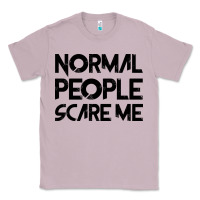Lilac Normal People Scare Me Classic Tee - Bettercallsaul