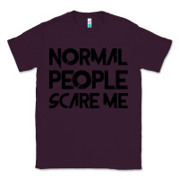 Plum Normal People Scare Me Classic Tee - Bettercallsaul