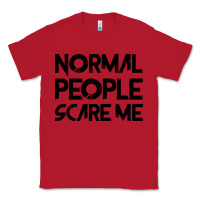 Red Normal People Scare Me Classic Tee - Bettercallsaul
