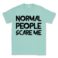Seafoam Normal People Scare Me Classic Tee - Bettercallsaul
