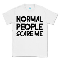 White Normal People Scare Me Classic Tee - Bettercallsaul