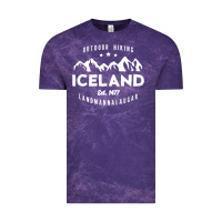Iceland Hiking Landmannalaugar Est 1477 Vintage Tee | Teevron