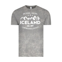 Cloud Rock iceland hiking landmannalaugar est 1477 Vintage Tee - linhVisuals