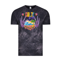 Cloud Black Salty soul Vintage Tee - NancyCooperArtShop