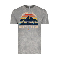 Cloud Rock national park grand teton vintage retro hiking Vintage Tee - linhVisuals