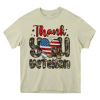 Mossy thank you veteran Heavy Core Tee - MaliasSmallBusiness