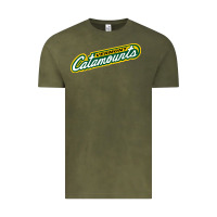 Vintage Olive Vermont Catamounts Athletics Wordmark Vintage Tee - linhVisuals