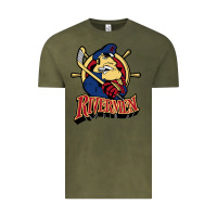 Vintage Olive peoria rivermen Vintage Tee - linhVisuals