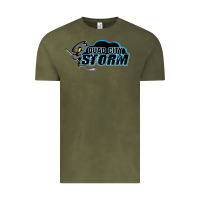 Vintage Olive quad city storm Vintage Tee - linhVisuals
