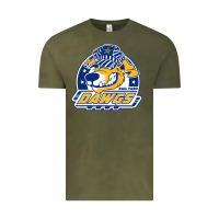 Vintage Olive roanoke rail yard dawgs Vintage Tee - linhVisuals