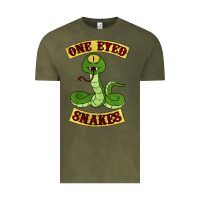 Vintage Olive one eyed snakes Vintage Tee - linhVisuals