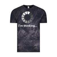 Cloud Black funny programmer i'm thinking t shirt Vintage Tee - linhVisuals