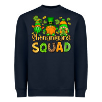 Navy St. Patrick's Shenanigans squad gnomies Heavyweight Sweatshirt - OliviaCreatesArt