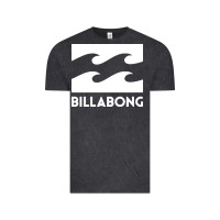 Vintage Black BILLABONG WAVE Vintage Tee - linhVisuals