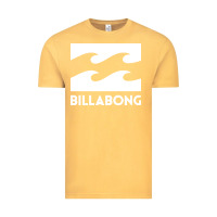 Vintage Mustard BILLABONG WAVE Vintage Tee - linhVisuals