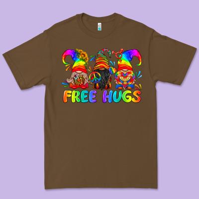 Lgbtq Free Hugs Gnomes Premium Tee Designed By Bundleandbundleshop