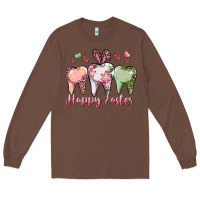 Chestnut Happy Easter Dental Long Sleeve Tee - RanaPortraitStore
