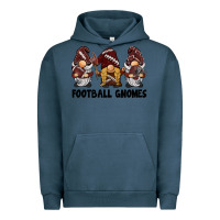 Pigment Midnight Navy football gnomes Urban Hoodie - BarkalooDesign