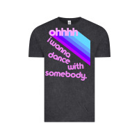 Vintage Black ohhhhh i wanna dance with somebody Vintage Tee - linhVisuals