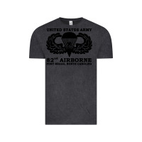 Vintage Black army 82nd airborne Vintage Tee - linhVisuals