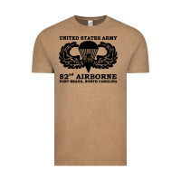Vintage Coffee army 82nd airborne Vintage Tee - linhVisuals