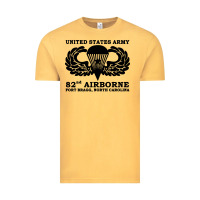 Vintage Mustard army 82nd airborne Vintage Tee - linhVisuals