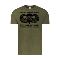 Vintage Olive army 82nd airborne Vintage Tee - linhVisuals