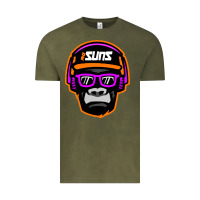 Vintage Olive #suns jammin gorilla Vintage Tee - linhVisuals