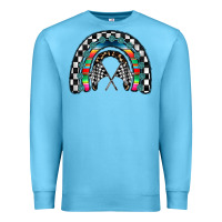 Ocean Blue Racing Rainbow Premium Sweatshirt - CowhideDigitalArt