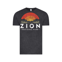 Vintage Black retro zion national park us vintage utah adventure hiking Vintage Tee - linhVisuals