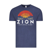 Vintage Denim retro zion national park us vintage utah adventure hiking Vintage Tee - linhVisuals