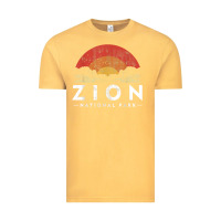 Vintage Mustard retro zion national park us vintage utah adventure hiking Vintage Tee - linhVisuals