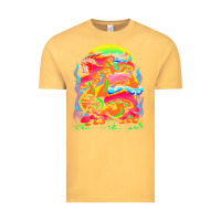 Vintage Mustard psychedelic t  shirt psychedelic dream t  shirt Vintage Tee - linhVisuals