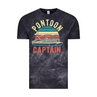 Cloud Black pontoon captain vintage boating party funny gift for pontooning lover Vintage Tee - linhVisuals