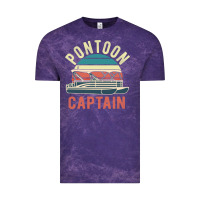 Cloud Purple pontoon captain vintage boating party funny gift for pontooning lover Vintage Tee - linhVisuals