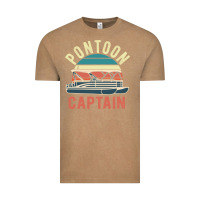 Vintage Coffee pontoon captain vintage boating party funny gift for pontooning lover Vintage Tee - linhVisuals